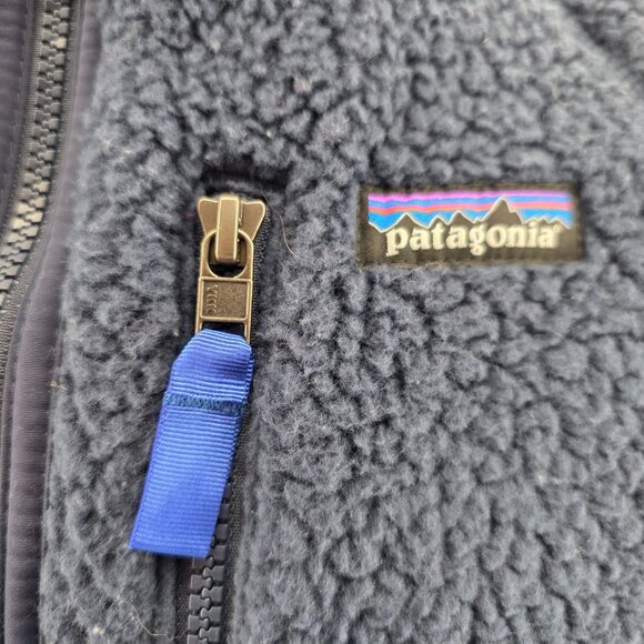 PATAGONIA Mens Retro Pile Blue Full Zip Fleece Sweater Jacket M - Picture 13 of 16
